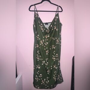 Satin midi sun dress